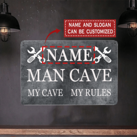 CIFbuy Custom Engraved Metal Sign Personalized Vintage Wall Plaque Gift for Garage Workshop (TikTok, temu pick-up service)
